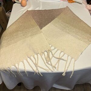 MerSea Anthropologie Scarf Wrap Always by the Sea Beige Pink‎ Clay Ombré Cozy